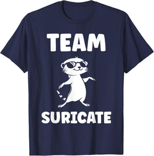 Funny Meerkats Funny Team Meerkat T-Shirt - T-Shirt | Navy