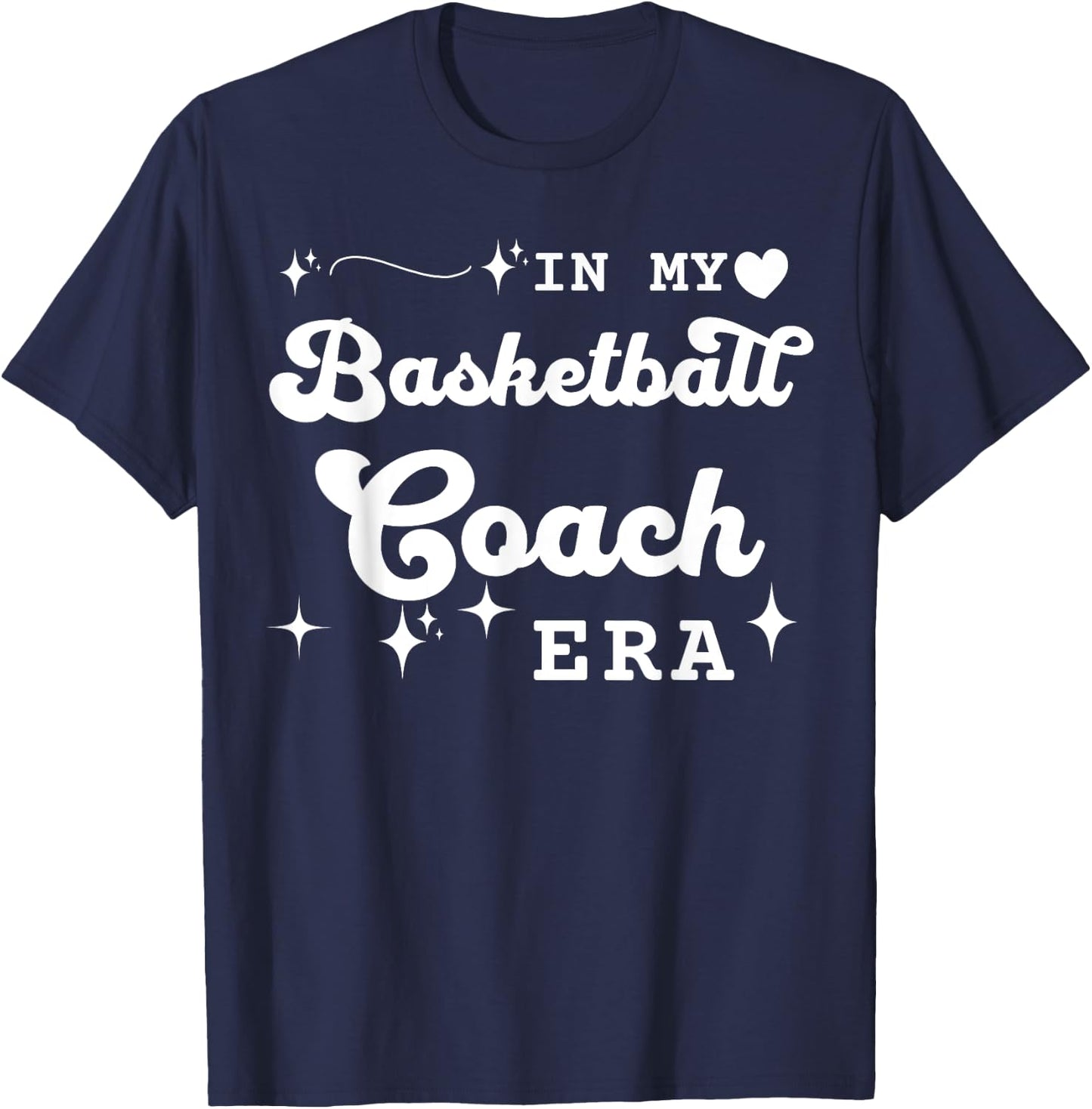 Retro In My Basketball Coach Era Back To School T-Shirt - T-Shirt | Navy