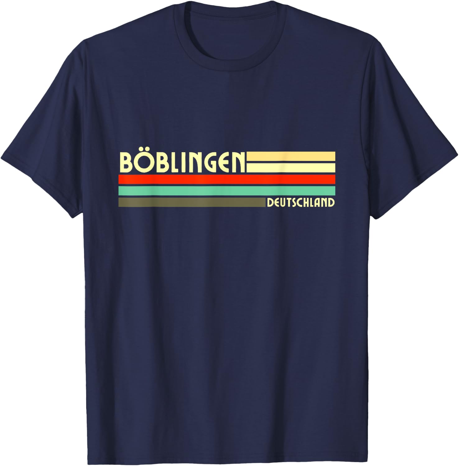 Retro Vintage Böblingen T-Shirt - T-Shirt | Navy