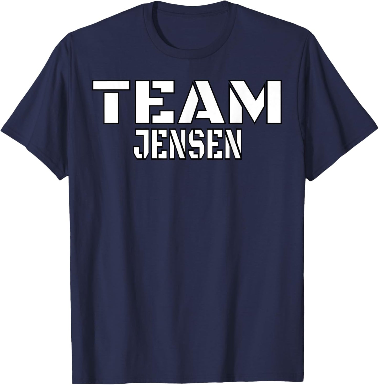 Team Jensen Unique Personalized Matching Family T-Shirt - T-Shirt | Navy