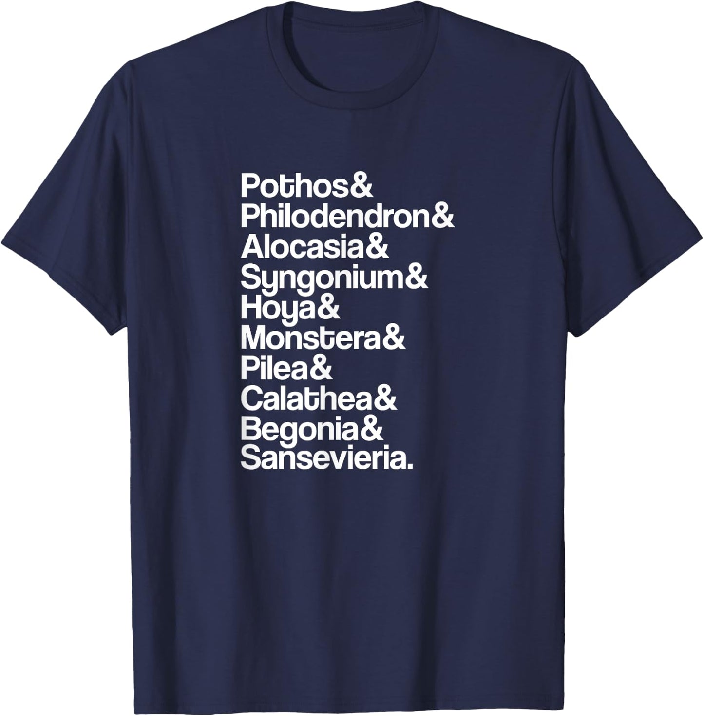 Pothos Hoya Monstera Pilea Philodendron Alocasia Houseplant T-Shirt - T-Shirt | Navy