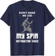 Funny Cycling Trainer Gift Indoor Biking Workout Gym T-Shirt - T-Shirt | Navy