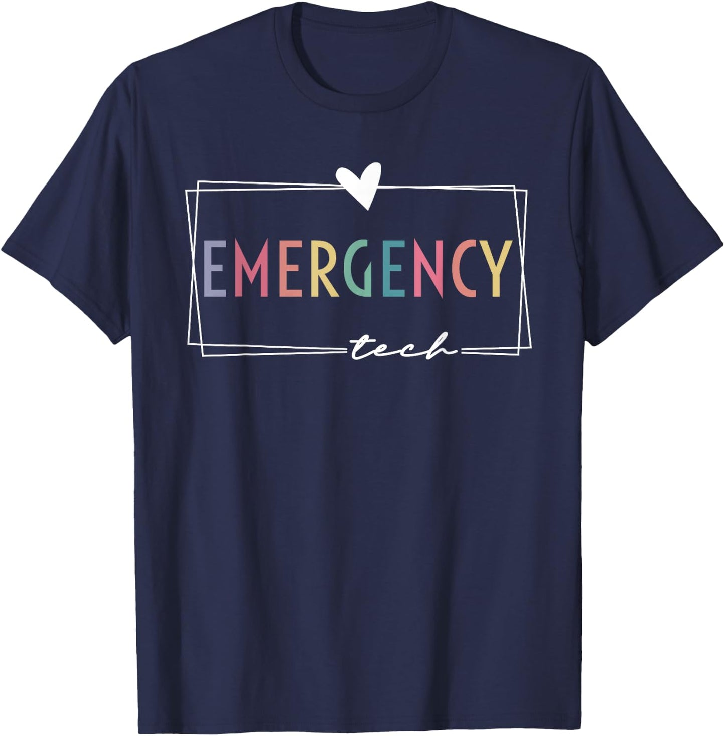 Emergency Room Technician ER Tech Nurse Technologist T-Shirt - T-Shirt | Navy
