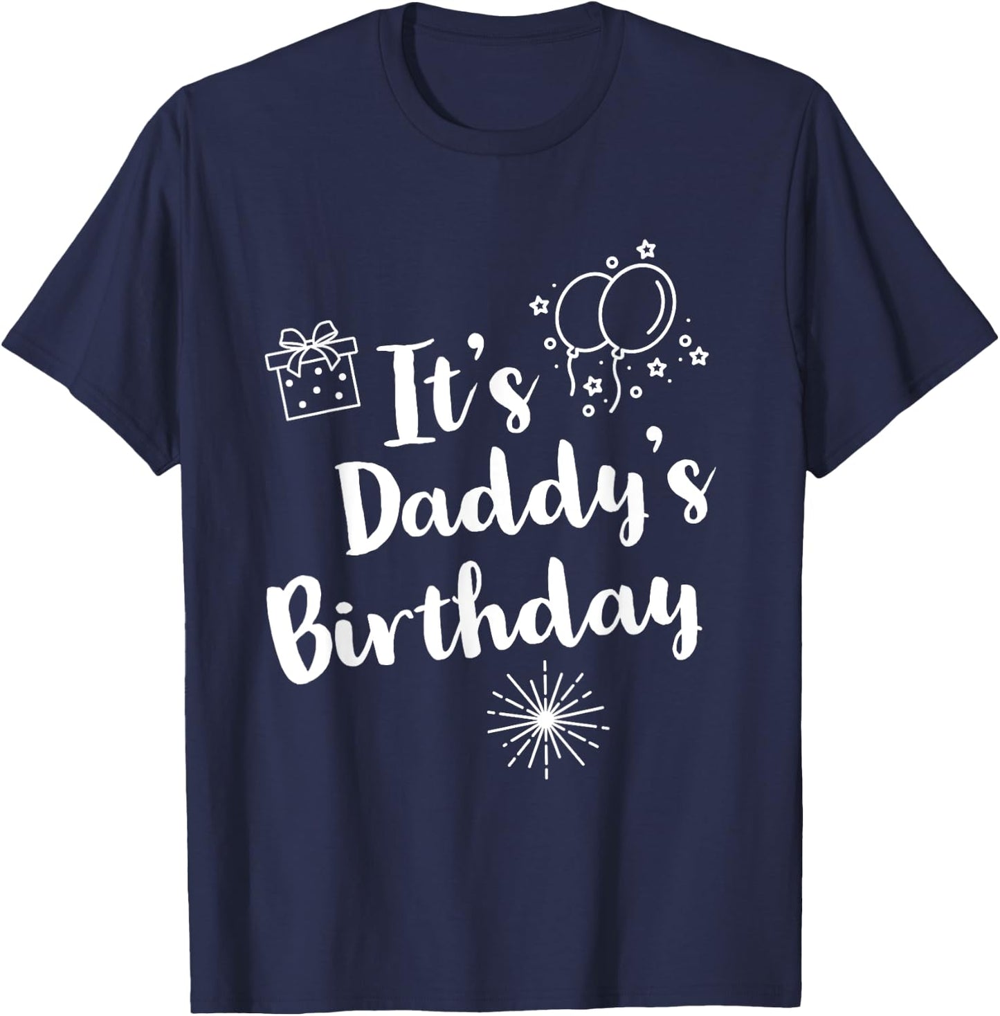 Happy Birthday Papa T-Shirt - T-Shirt | Navy