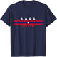 Lao flag with text LAOS-VIENTIANE in capital letters T-Shirt - T-Shirt | Navy