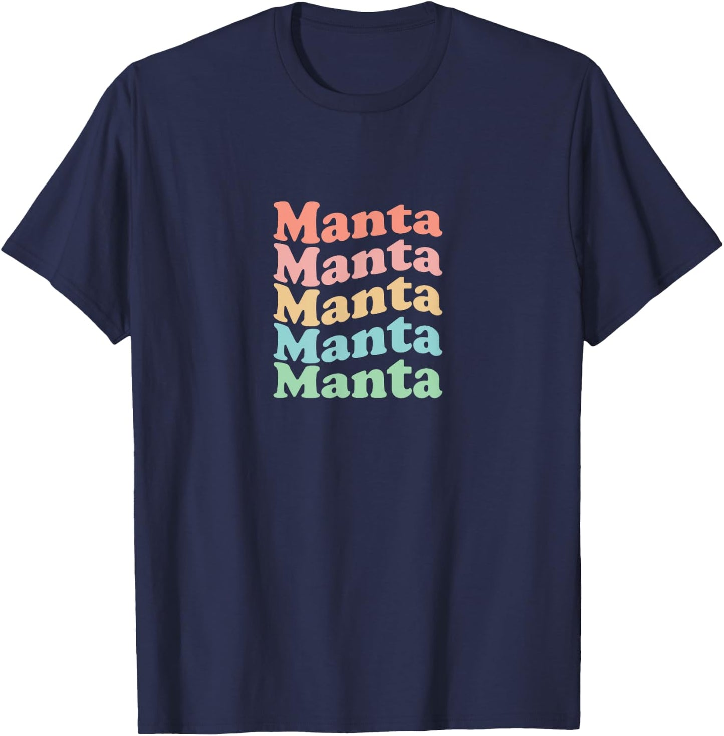Vintage 70s Ecuador Hippie City Retro Manta , black T-Shirt - T-Shirt | Navy