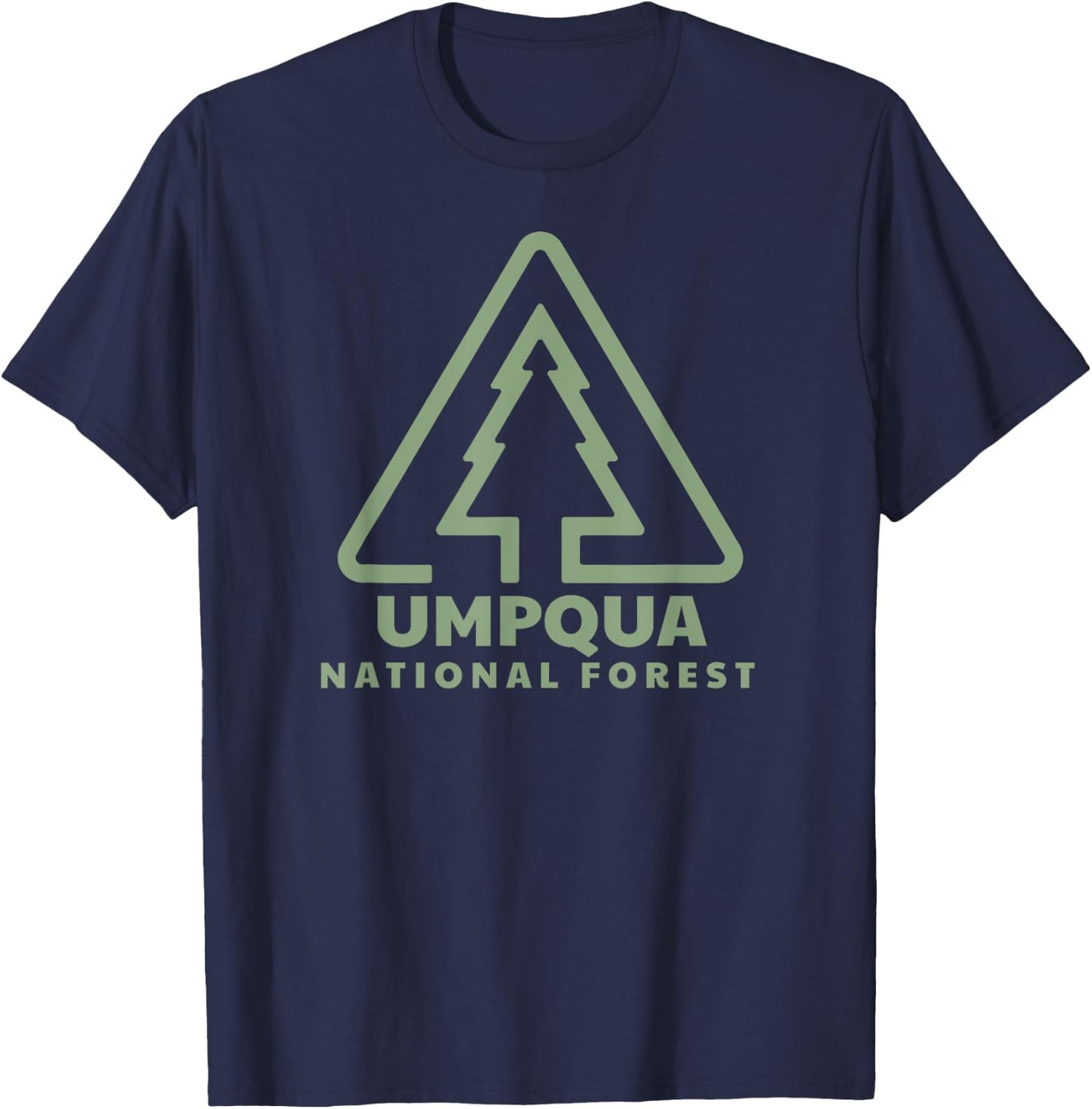 Umpqua National Forest Oregon Trail Head T-Shirt - T-Shirt | Navy