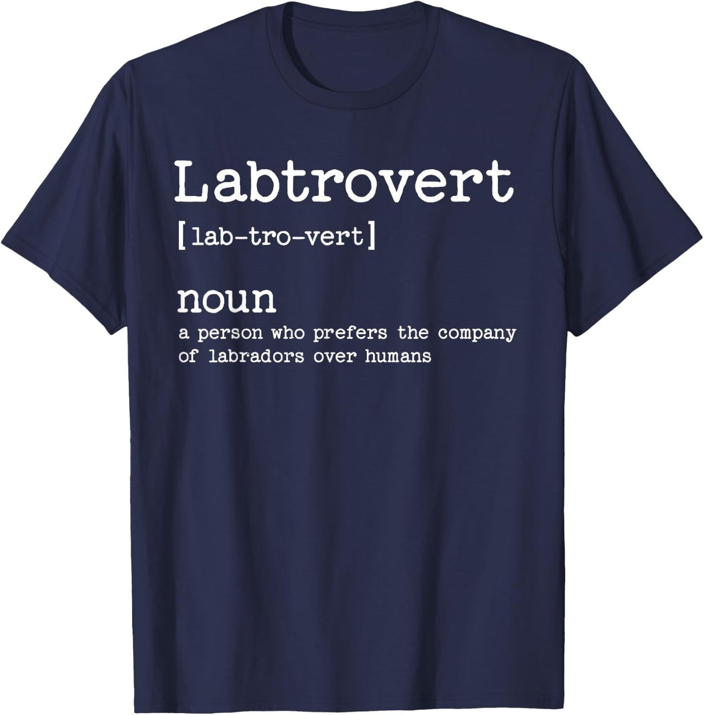 Funny Labrador Dog Women Girls Kids T-Shirt - T-Shirt | Navy