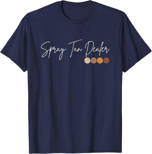 Vintage Spray Tan Dealer Spray Tan Artist T-Shirt - T-Shirt | Navy