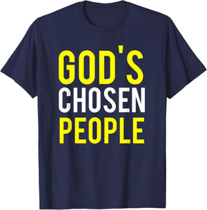 Gods Chosen People Hebrew Israelite Blessed Gift Shirt T-Shirt - T-Shirt | Navy