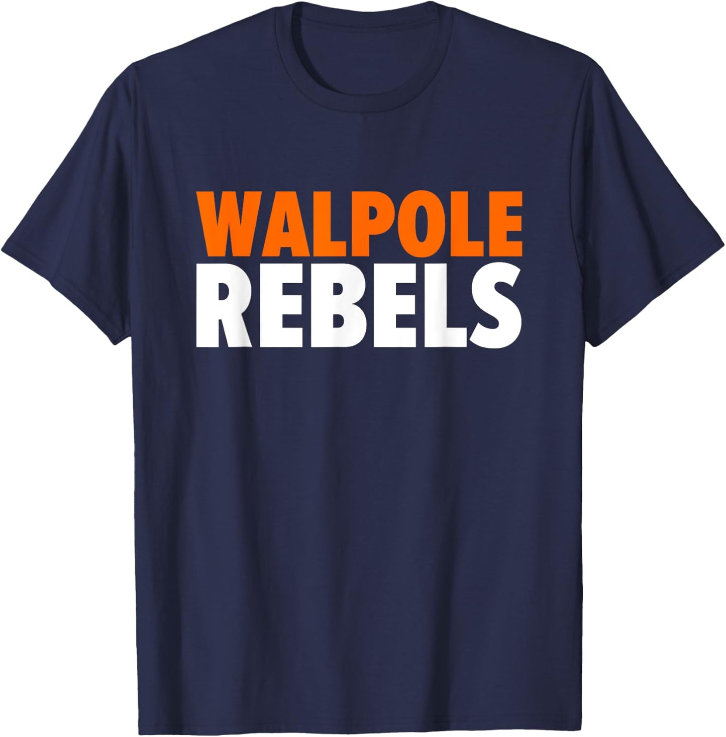 Walpole Rebels Bold T-Shirt - T-Shirt | Navy