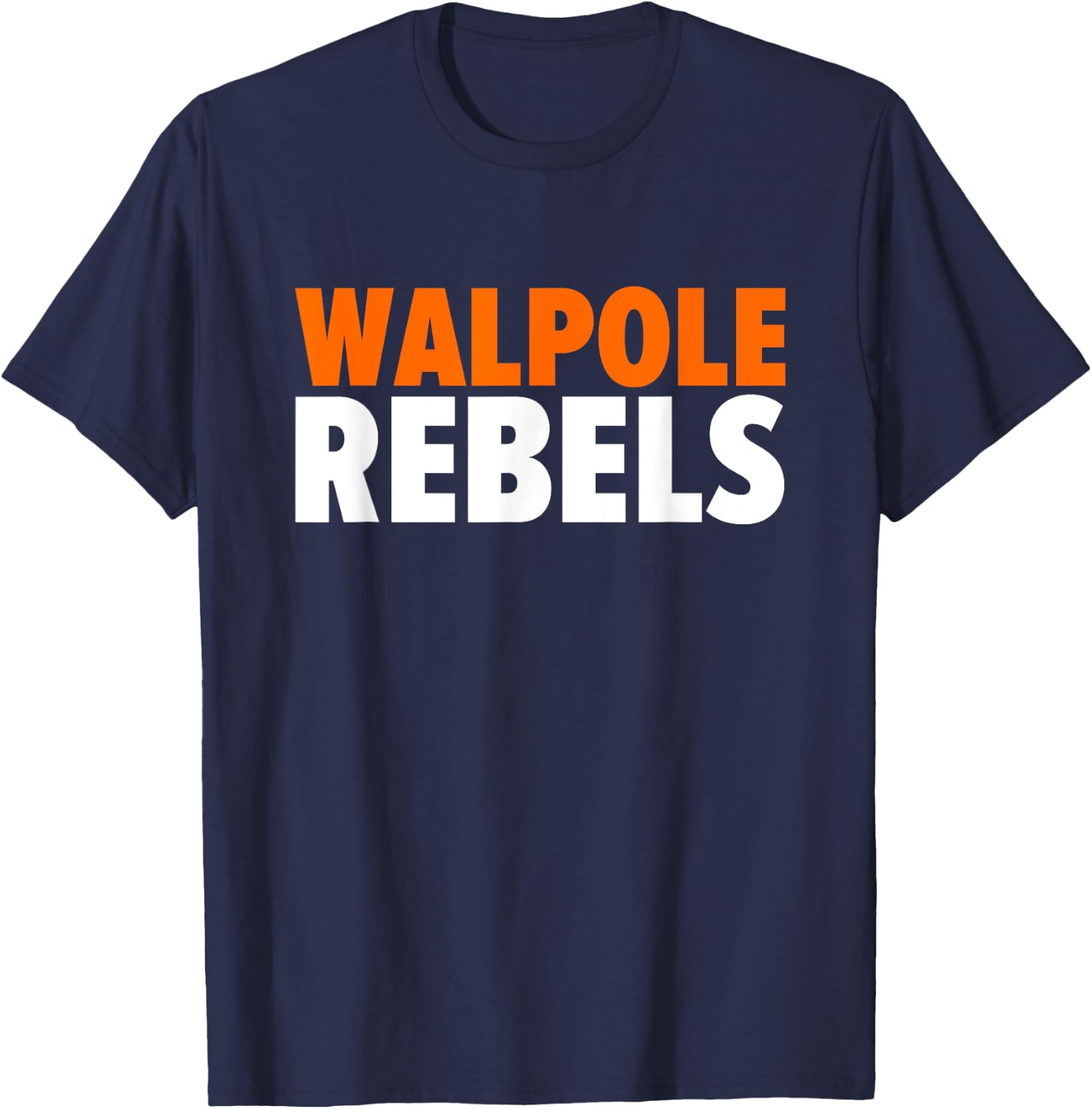 Walpole Rebels Bold T-Shirt - T-Shirt | Navy