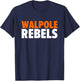 Walpole Rebels Bold T-Shirt - T-Shirt | Navy