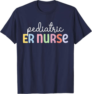 Pediatric ER Nurse Best Pediatric Emergency Nurse T-Shirt - T-Shirt | Navy