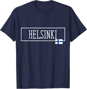 Helsinki Finlande Country Family Trip Suomalaiset Voyage Homme T-Shirt - T-Shirt | Navy