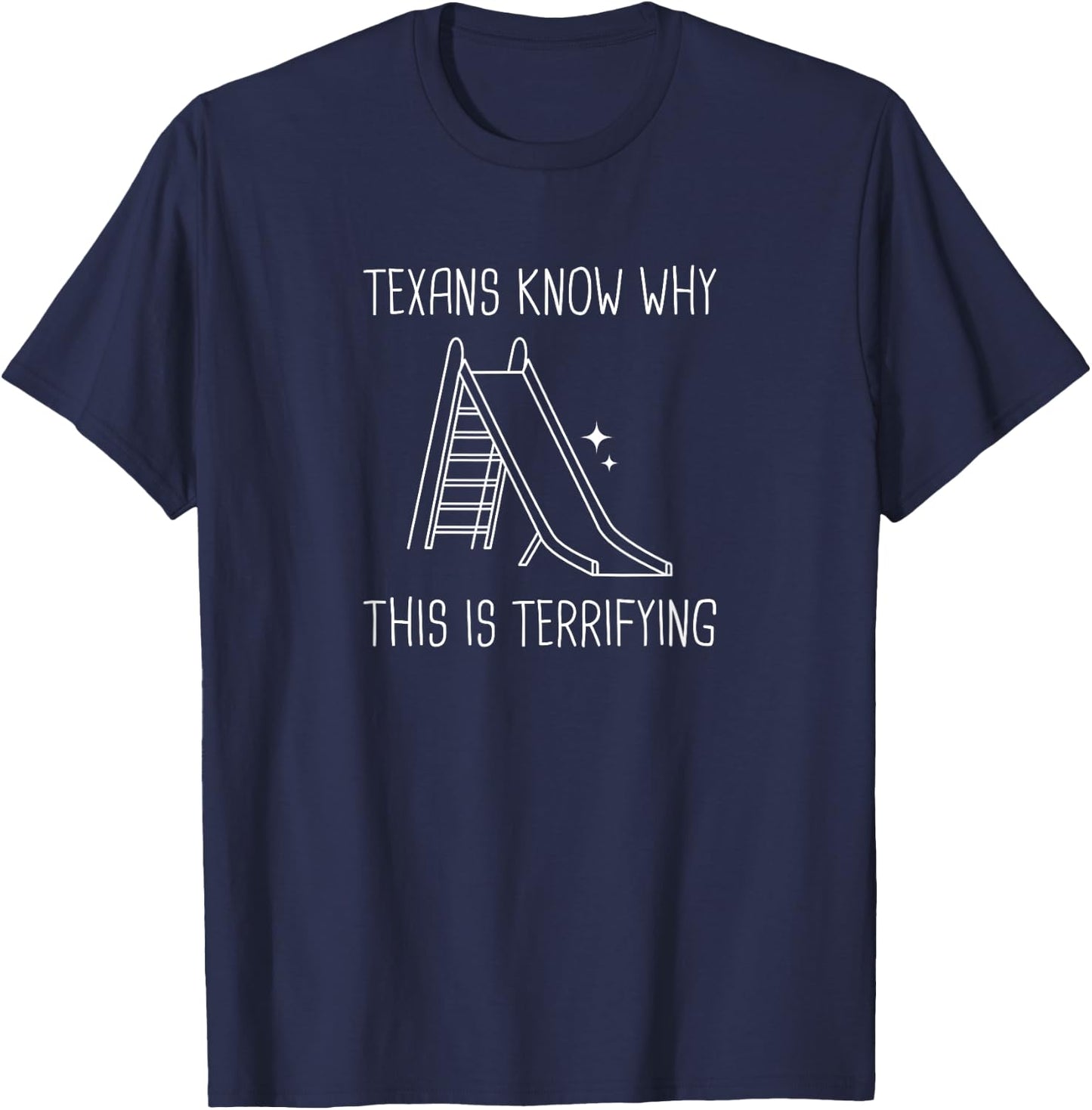 Texas Weather Hot Slide Design for proud Texans T-Shirt - T-Shirt | Navy