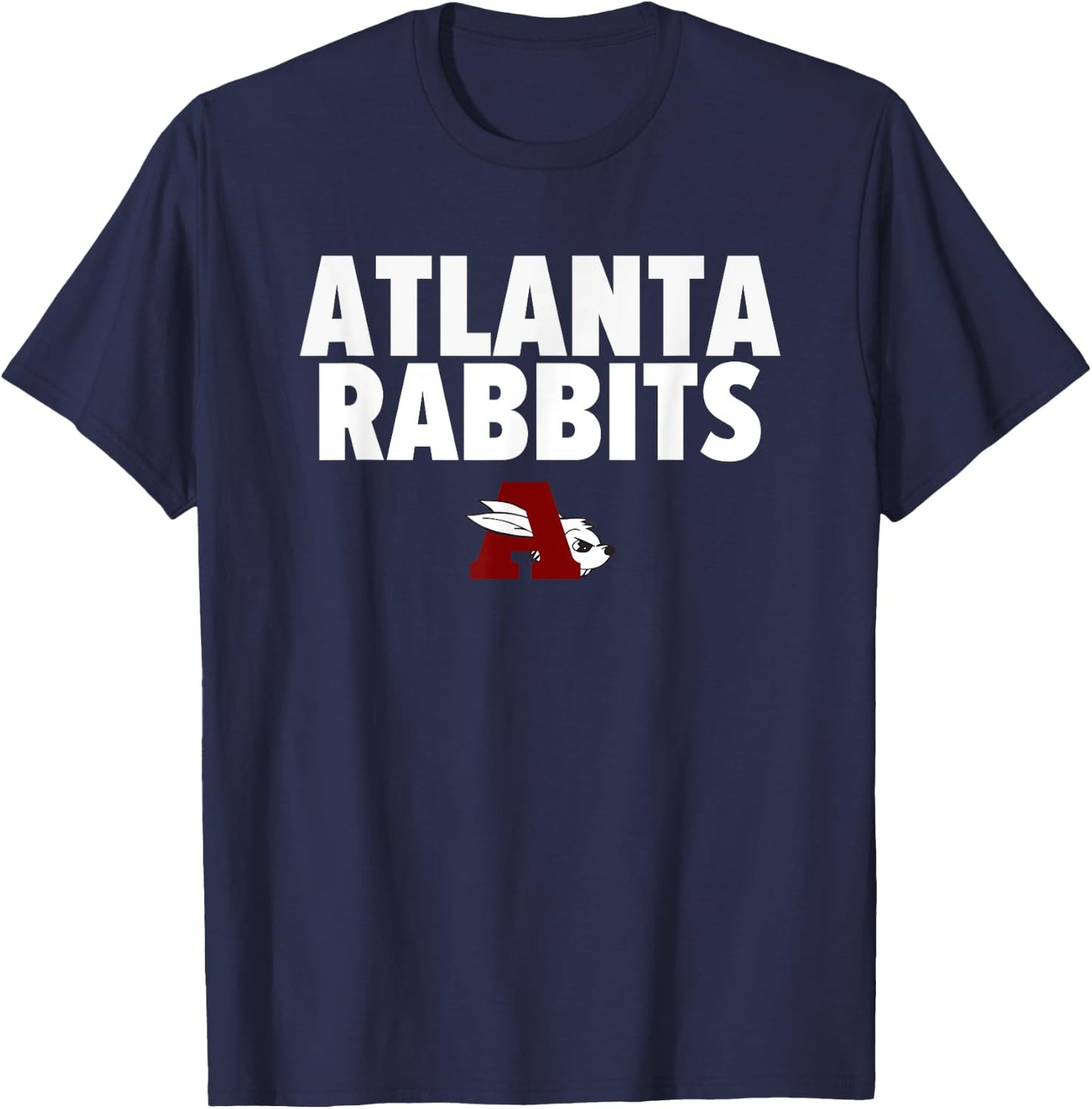 Atlanta Rabbits Logo Bold HS T-Shirt - T-Shirt | Navy