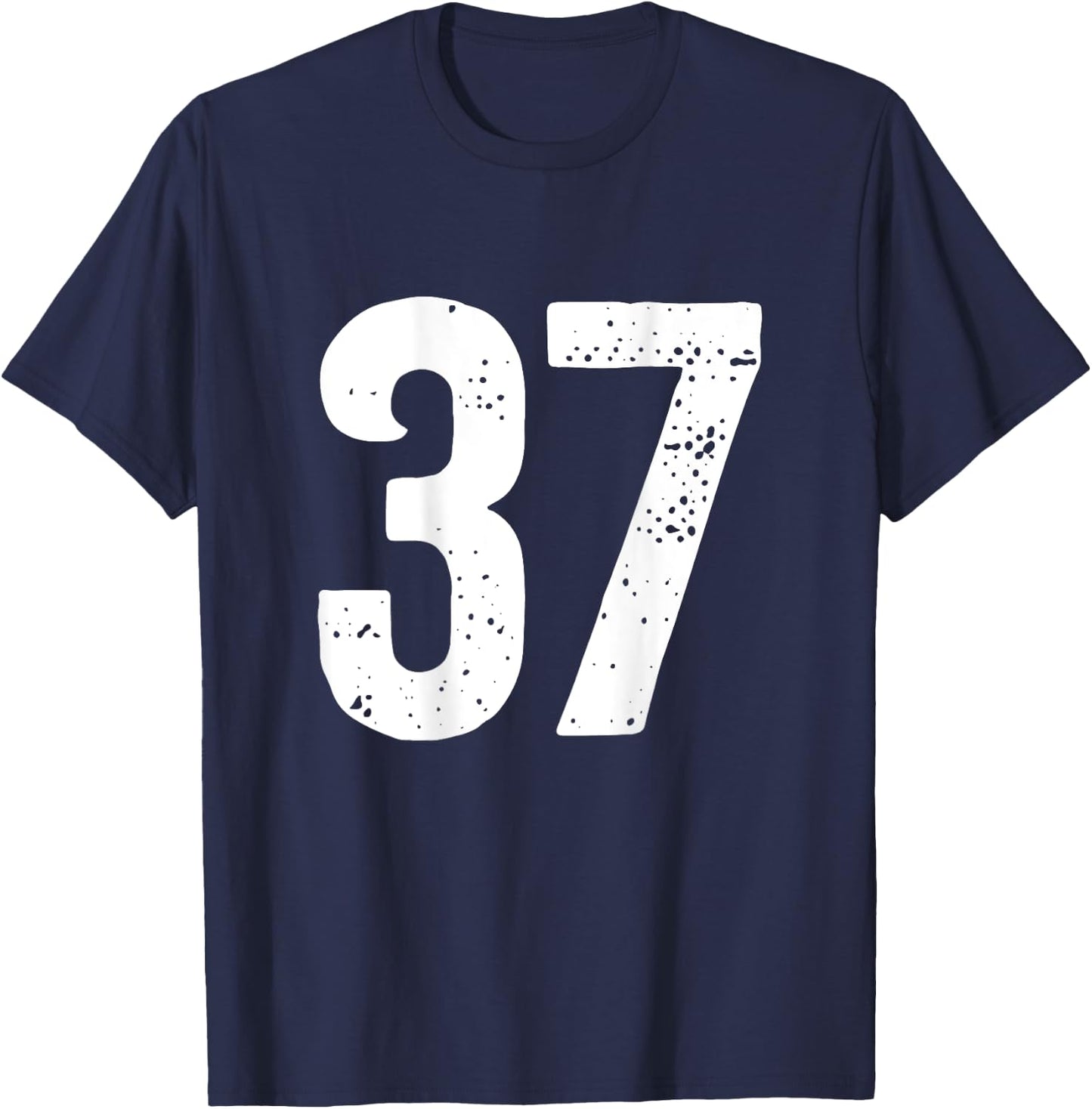 Nummer 37 auf der Rückseite T-Shirt - T-Shirt | Navy