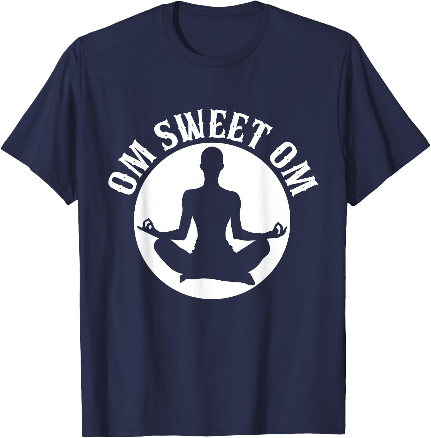 Om Sweet Om Meditation T-Shirt - T-Shirt | Navy