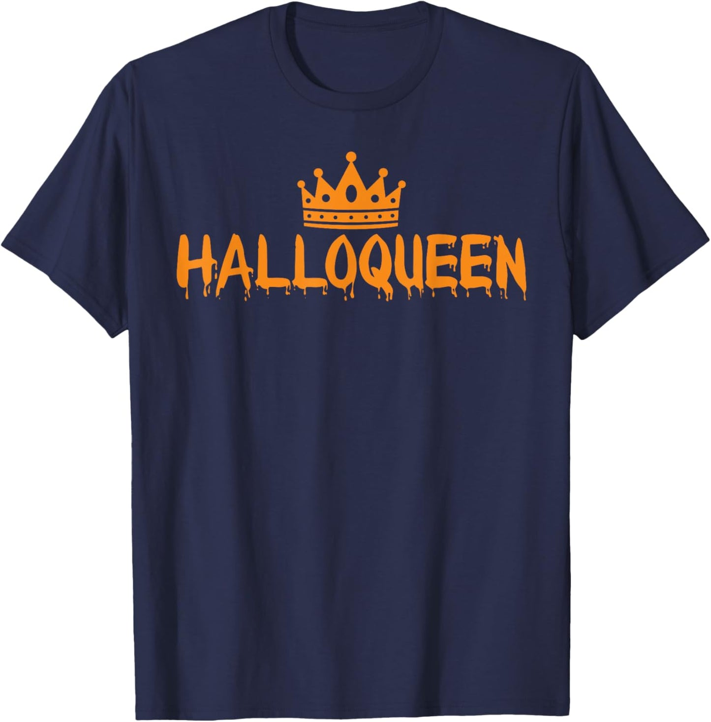 Halloqueen Women's Halloween Crown Queen T-Shirt - T-Shirt | Navy