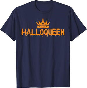 Halloqueen Women's Halloween Crown Queen T-Shirt - T-Shirt | Navy