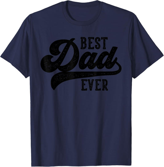 Dad Gifts From Kids Best Dad Ever Father's Day T-Shirt - T-Shirt | Navy