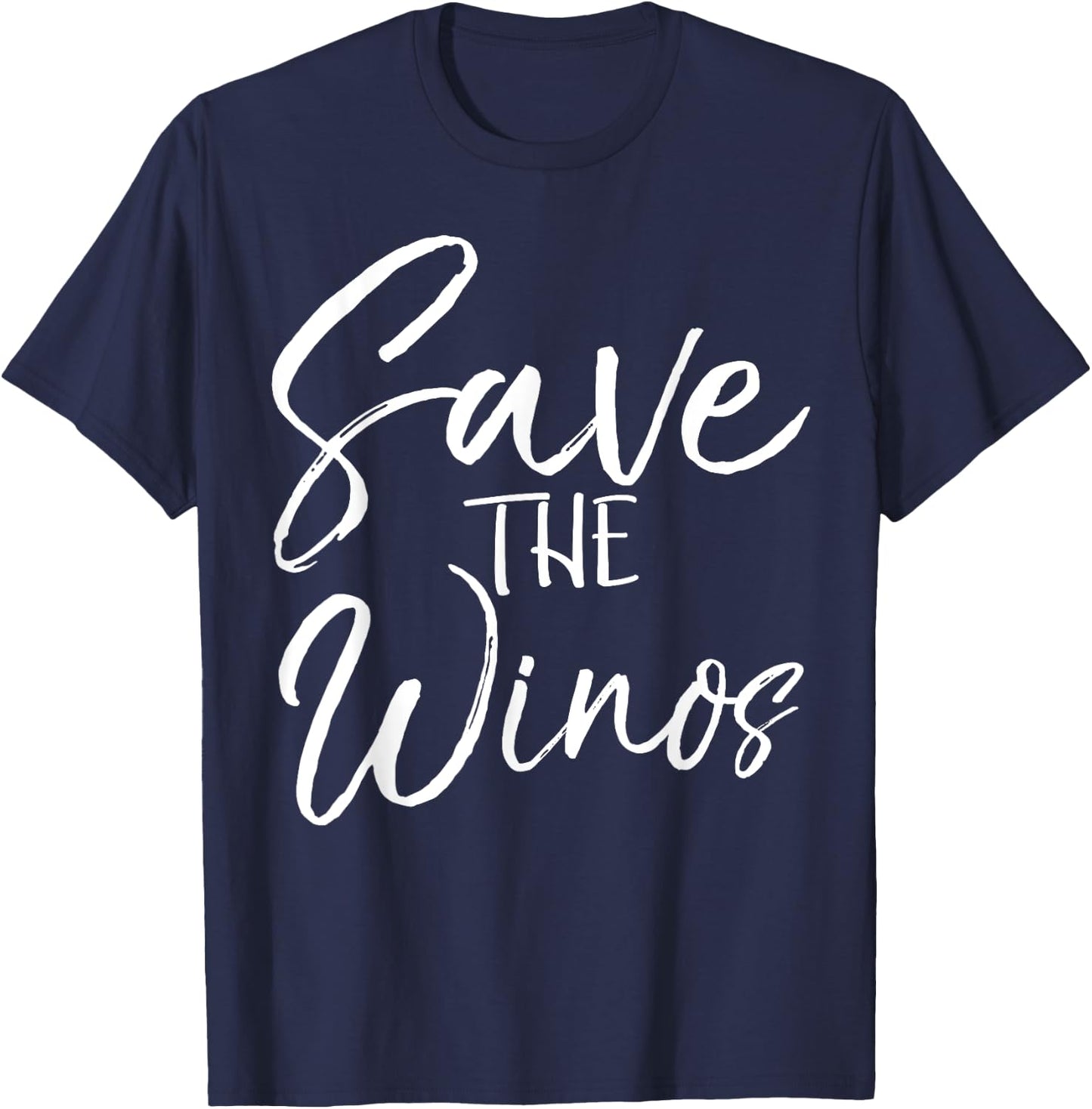 Funny Wine Pun Matching Gifts Cute Save the Winos T-Shirt - T-Shirt | Navy