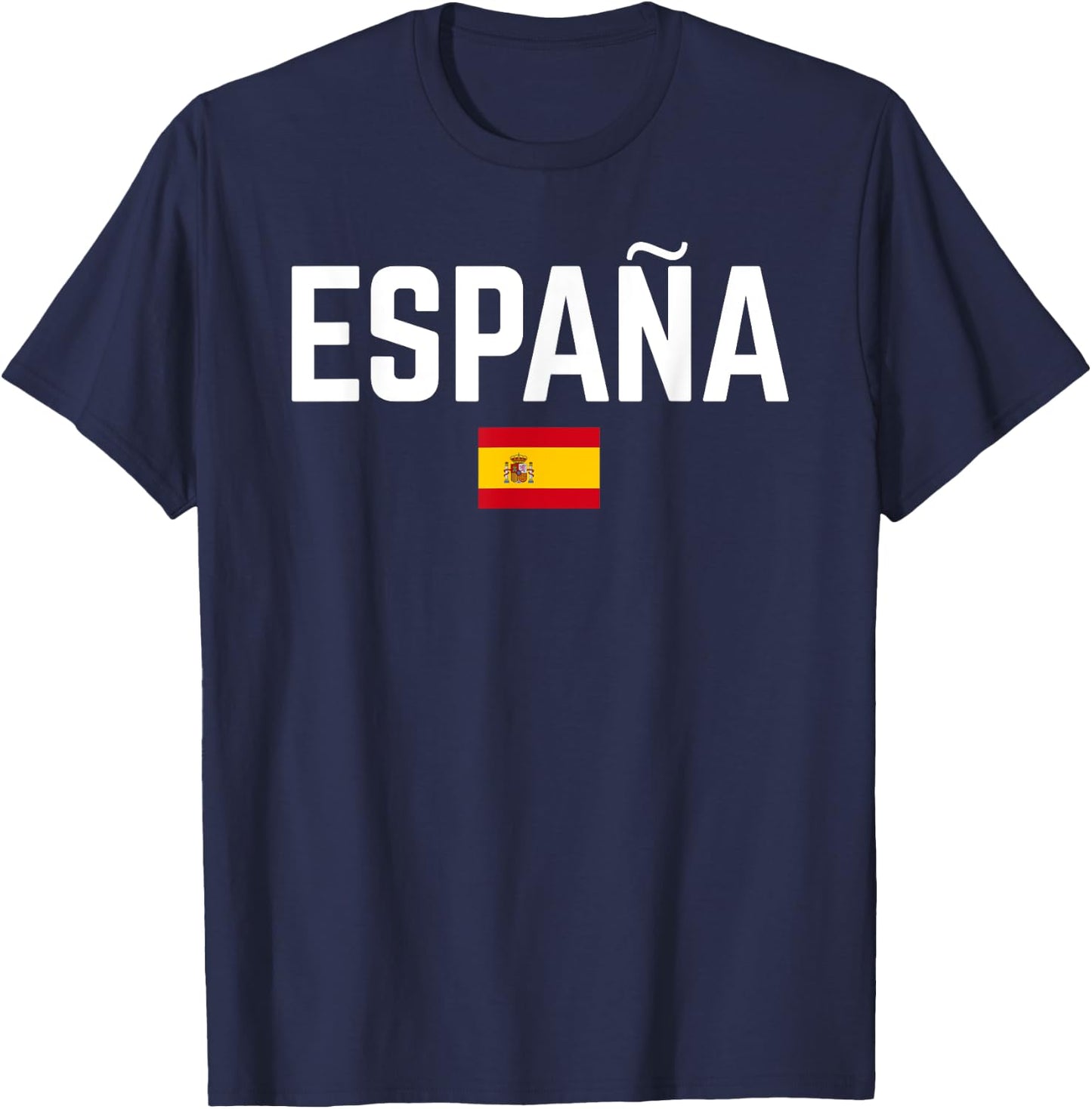 ESPAÑA SPAÑA Flag | Men Women Kids SPAIN , Black, S T-Shirt - T-Shirt | Navy