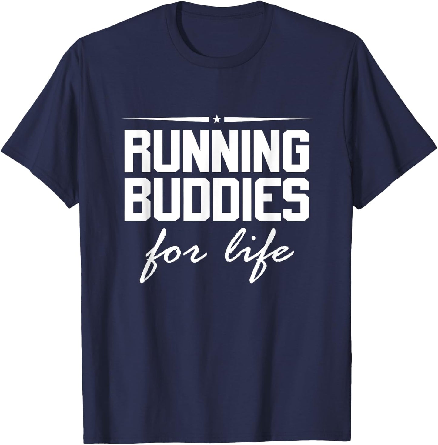 Running Buddies for life partnerlook T-Shirt - T-Shirt | Navy