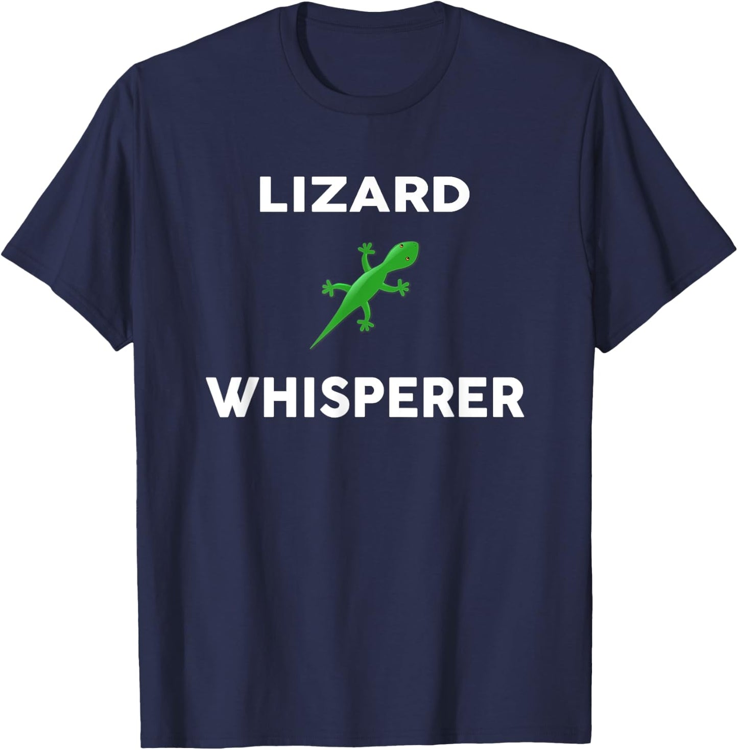 LIZARD Whisperer Novelty LIZARDS T-Shirt - T-Shirt | Navy