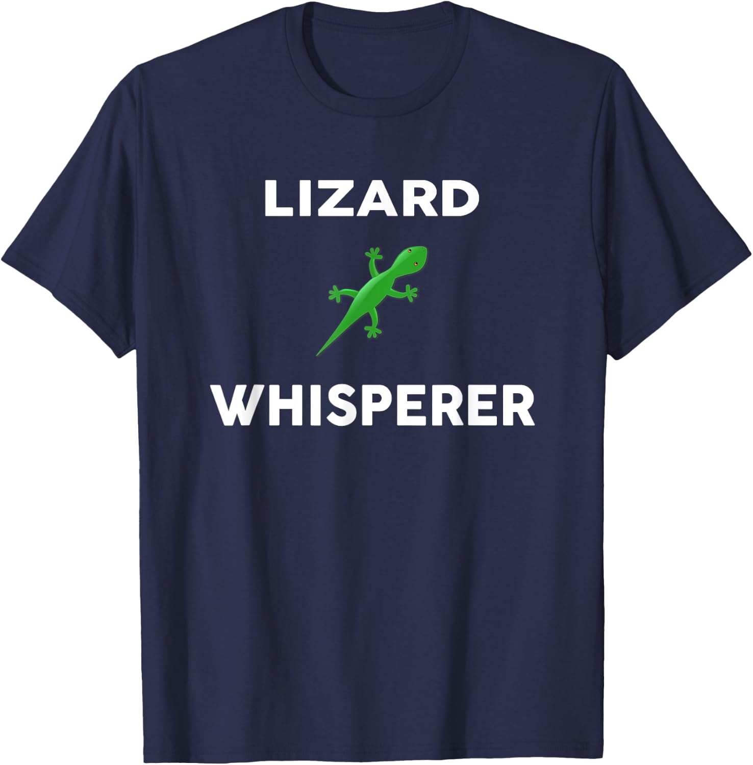 LIZARD Whisperer Novelty LIZARDS T-Shirt - T-Shirt | Navy