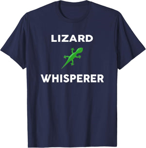 LIZARD Whisperer Novelty LIZARDS T-Shirt - T-Shirt | Navy