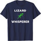 LIZARD Whisperer Novelty LIZARDS T-Shirt - T-Shirt | Navy