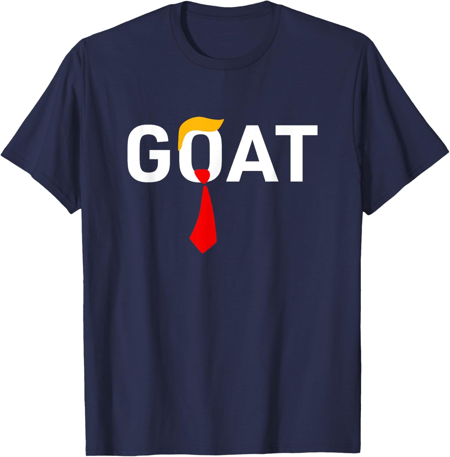 GOAT Vote Trump 2024 Funny Support Republican Pro America T-Shirt - T-Shirt | Navy