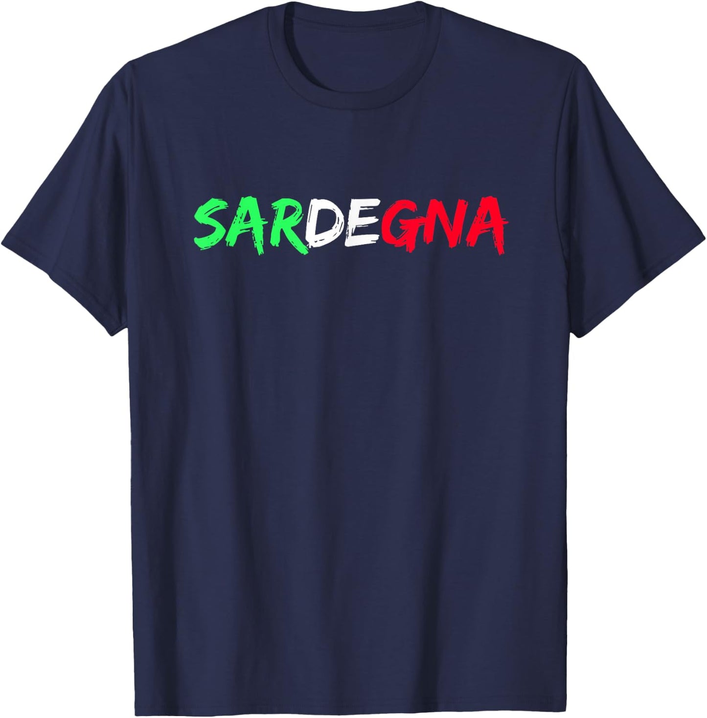 Flag Italy City Sardinia T-Shirt - T-Shirt | Navy