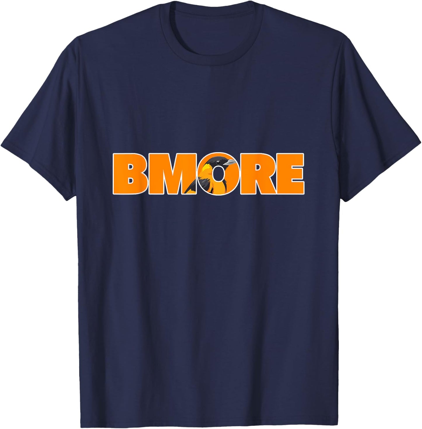 Baltimore Bmore Athletic Sport Style Bold Typography T-Shirt - T-Shirt | Navy