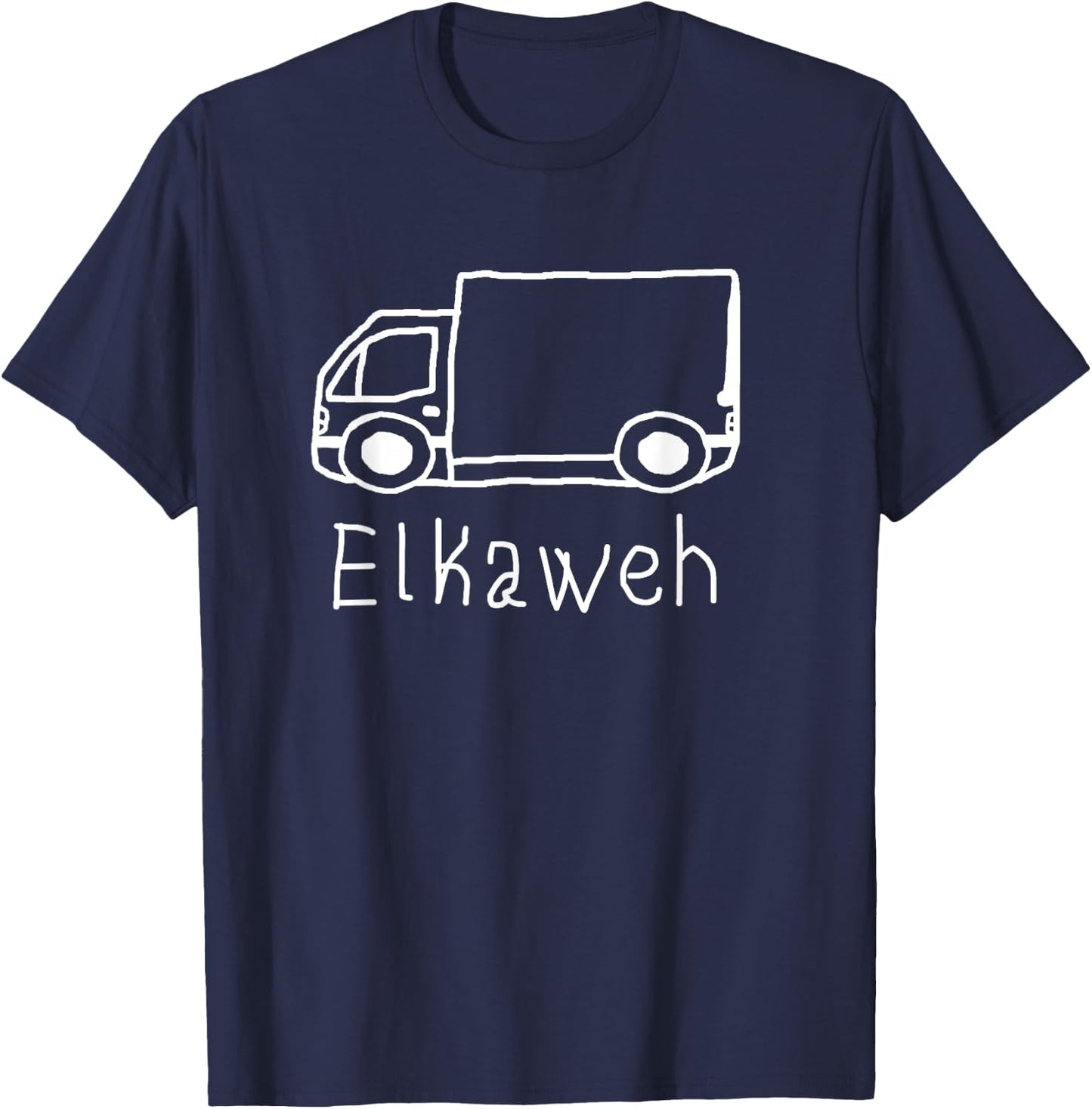 Elkaweh / LKW / Kinder / Schule / Bildwitz T-Shirt - T-Shirt | Navy