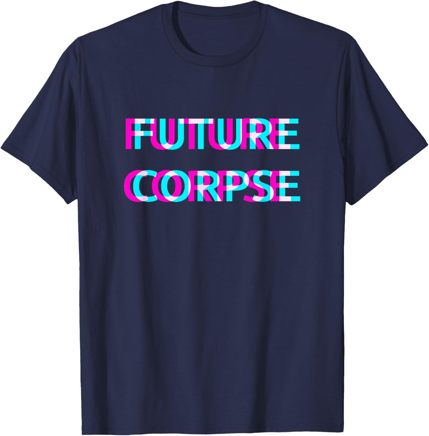 Future Corpse Coffin Goth Pastel Emo Stuff T-Shirt - T-Shirt | Navy