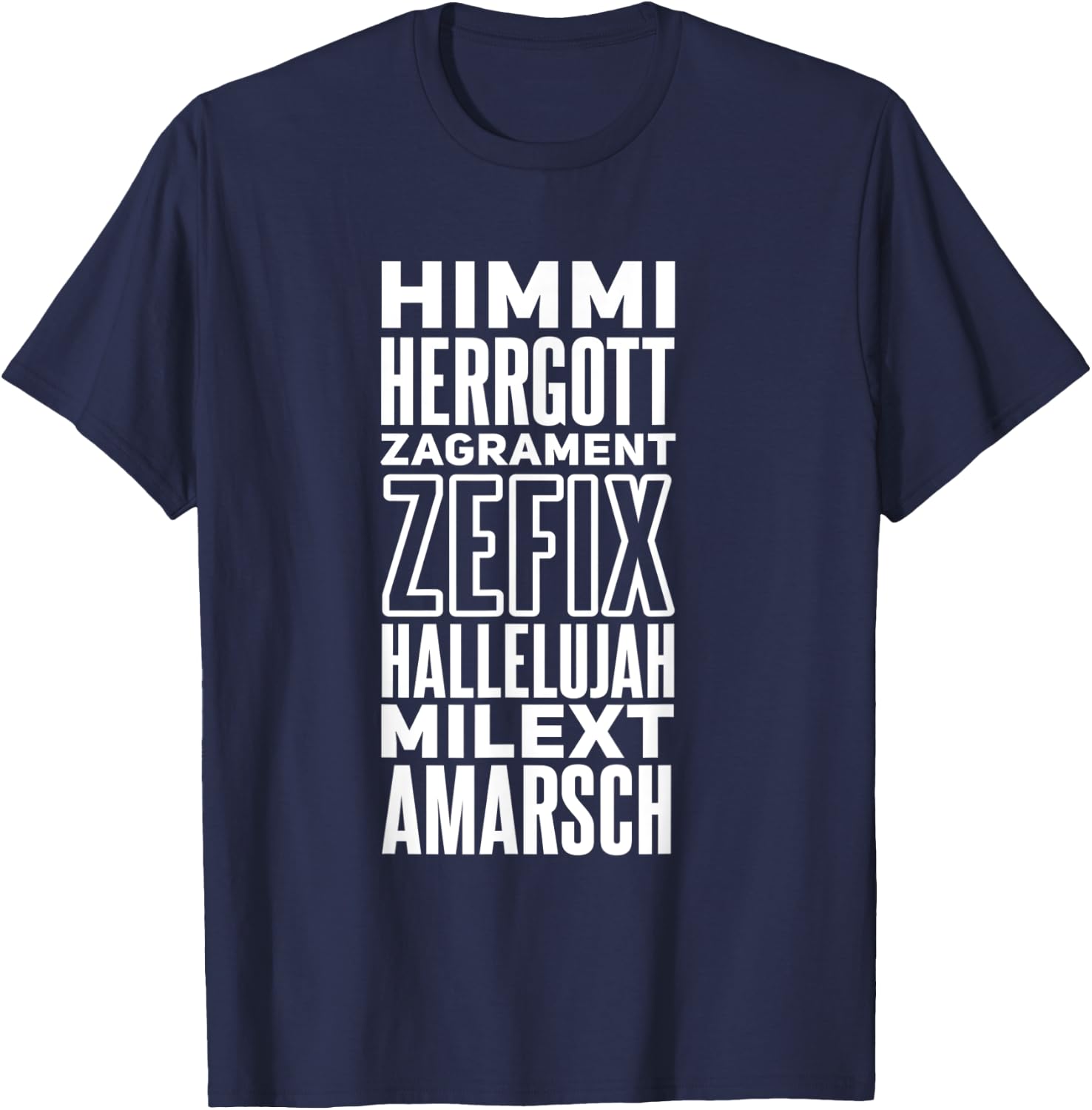 Witziges bayerisches Dialekt Spruch Motiv für Bayern T-Shirt - T-Shirt | Navy