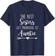 The Best Sisters Get Promoted To Auntie T-Shirt - T-Shirt | Navy