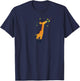 Giraffe Reach T-Shirt - T-Shirt | Navy