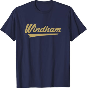Windham High School Vintage Swoosh T-Shirt - T-Shirt | Navy