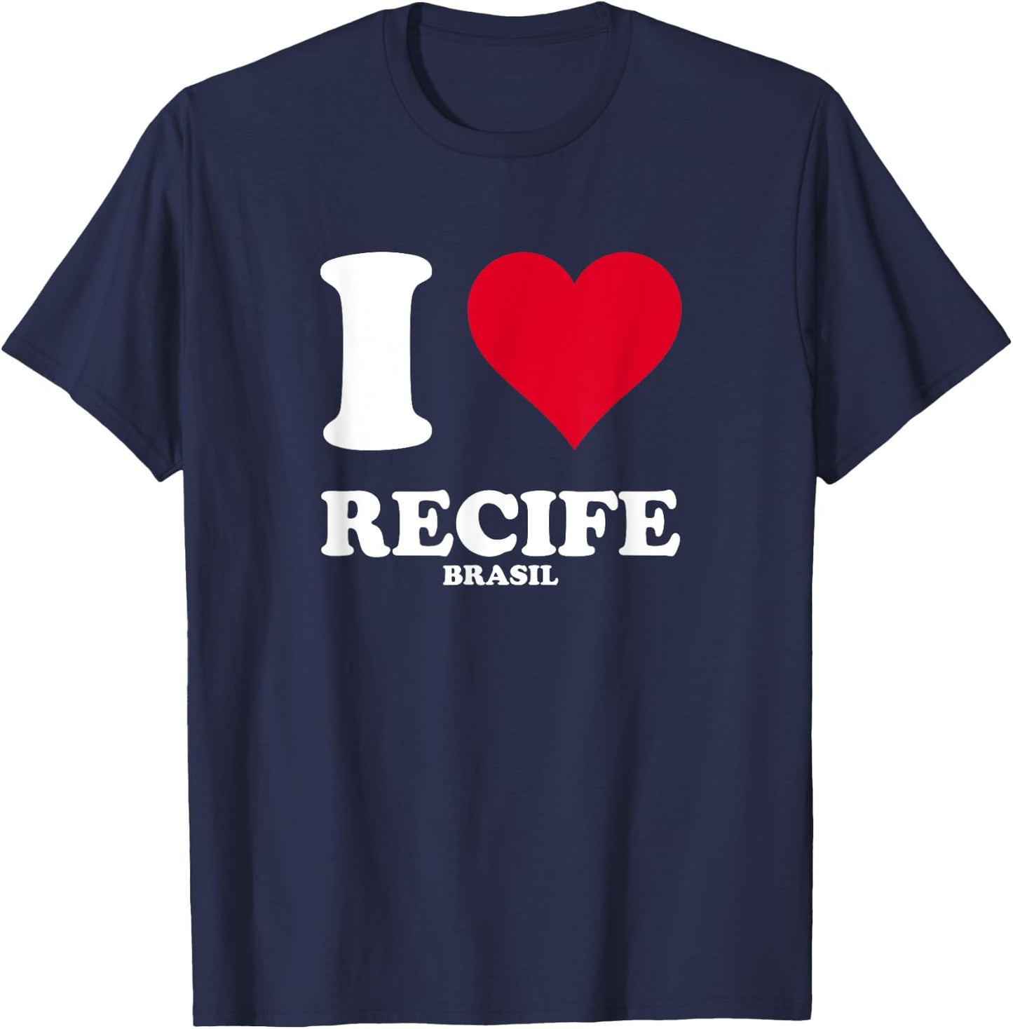 Cœur rouge « Ich Liebe Recife » T-Shirt - T-Shirt | Navy