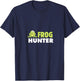 Frog Hunter Amphibians Hunter Reptile Lovers Bug Vintage T-Shirt - T-Shirt | Navy