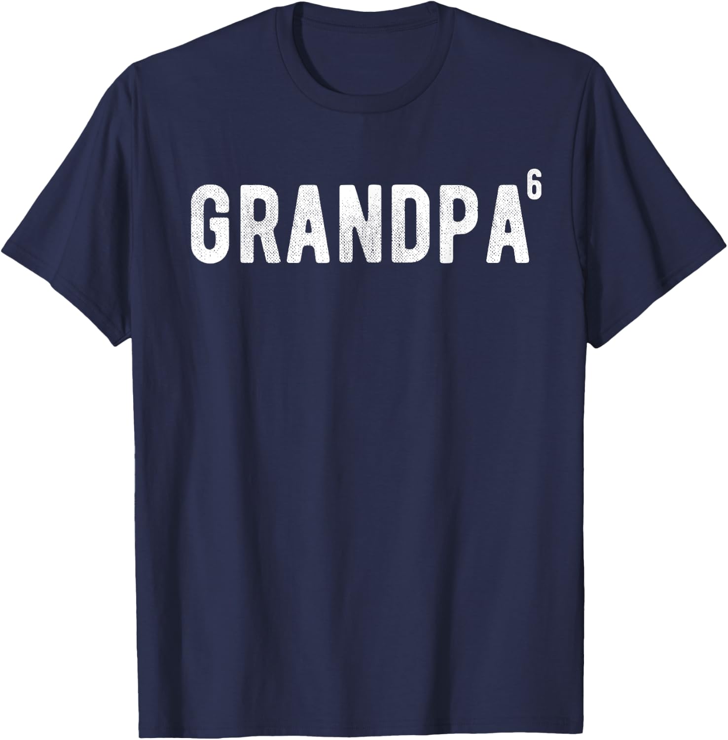 Grandpa Of 6 T-Shirt - T-Shirt | Navy
