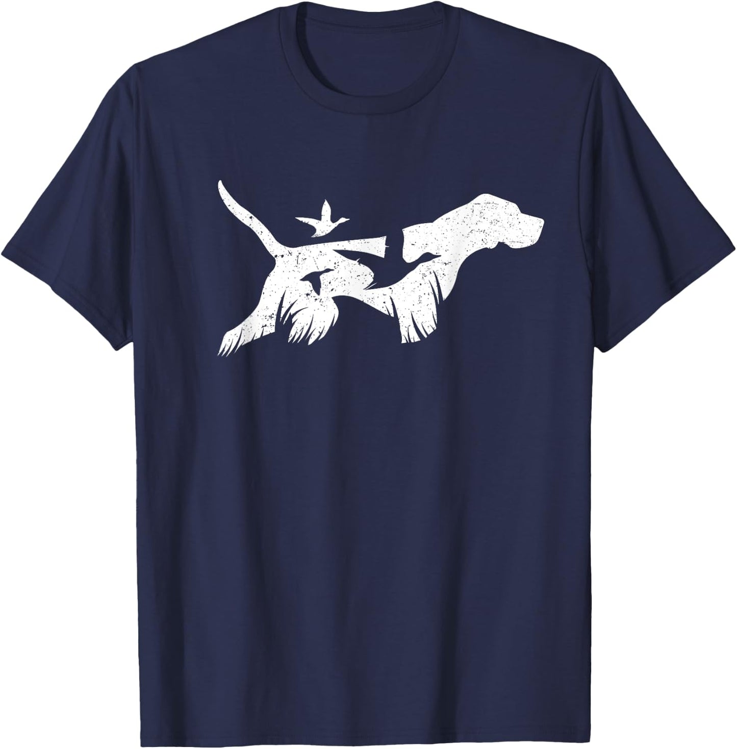 GERMAN SHORTHAIRED POINTER GSP Hunting Dogs, A Born Hunter T-Shirt - T-Shirt | Navy