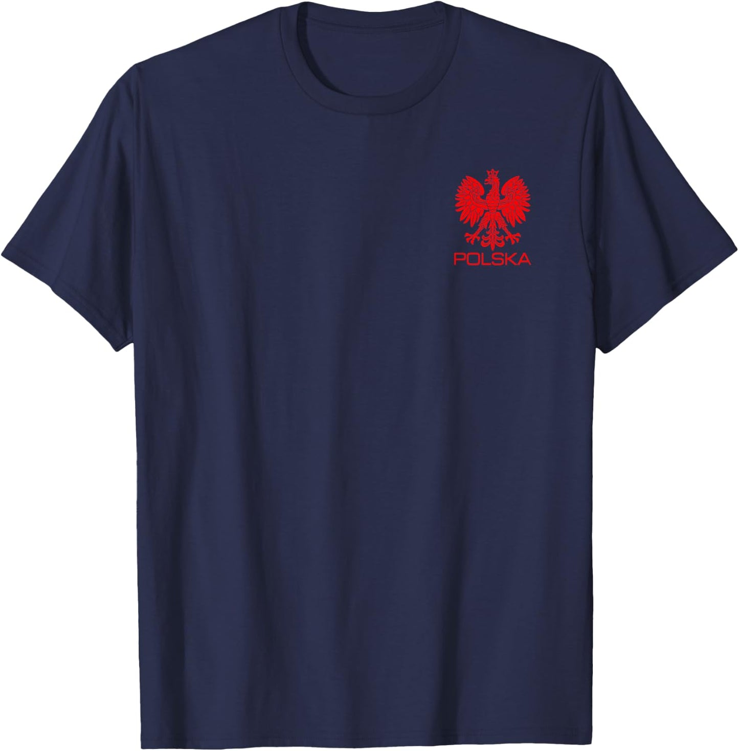 Polska Poland Eagle Symbol Polish Flag Coat of Arms Emblem , Black, S T-Shirt - T-Shirt | Navy