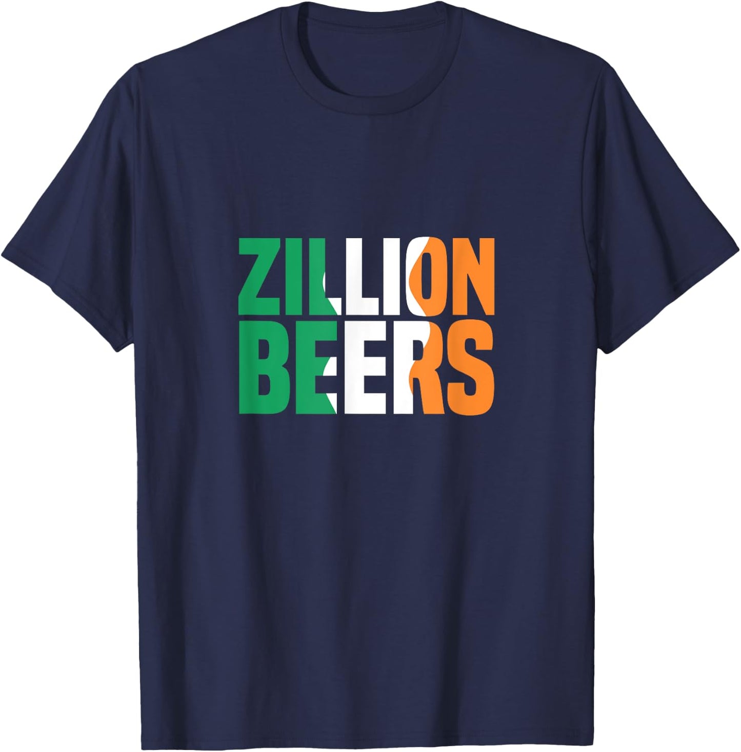 Barstool Sports Zillion Beers Saint Patrick's Day T-Shirt - T-Shirt | Navy