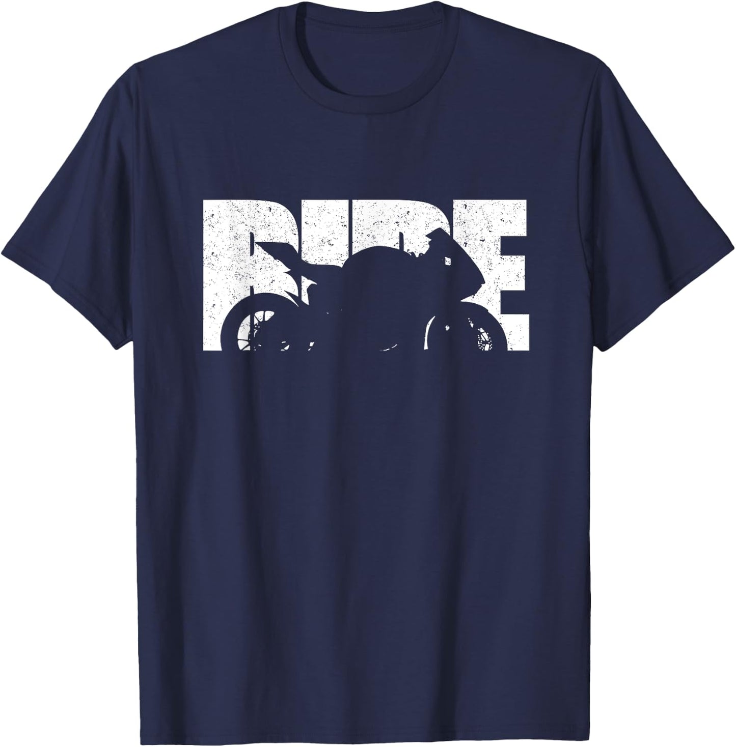 Men Boys Motorcycle Superbike Biker T-Shirt - T-Shirt | Navy
