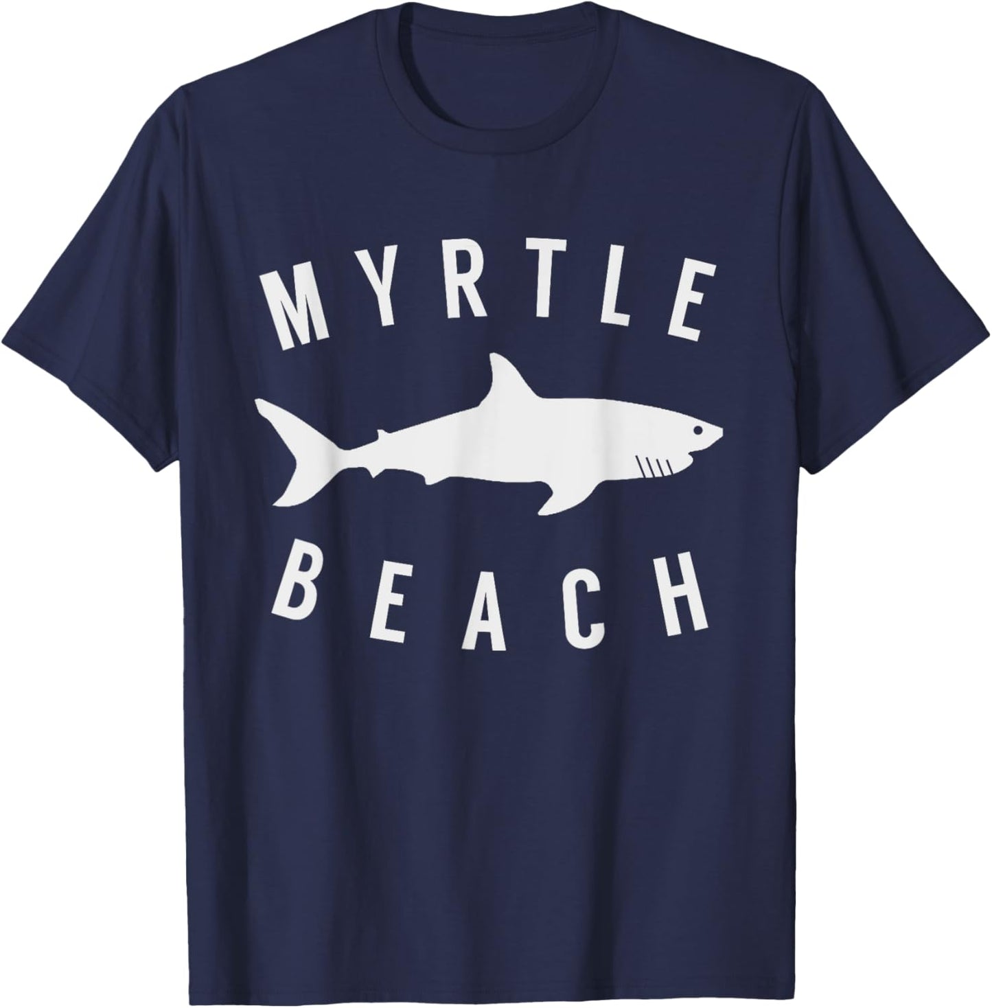 Myrtle Beach South Carolina T Shirt Shark SC Souvenir T-Shirt - T-Shirt | Navy